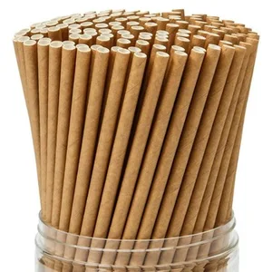 Image of Disposable Hot Sale Natural Color Wholesale Paper Straws