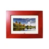wholesale auto on off small size 10 inch HD panel loop video wooden digital photo frame