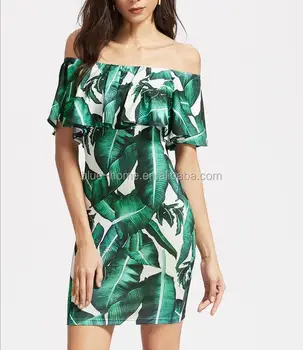 tropical print summer dresses