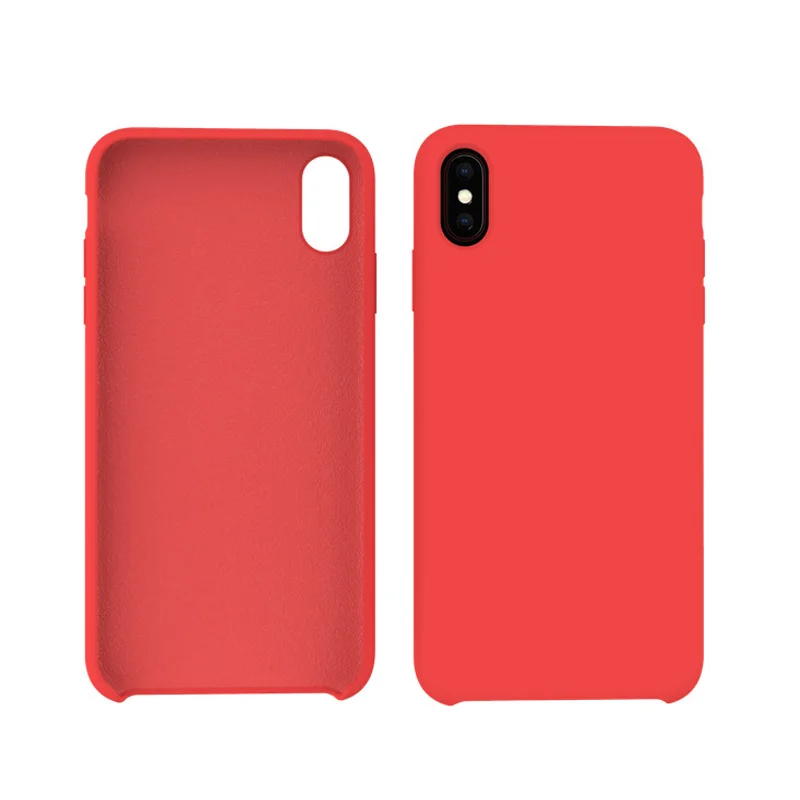 Colorful luxury silicone cell phone cover for iphone 7Plus /8 Plus slim liquid mobile case