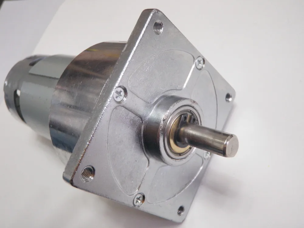 Low Rpm Dc Gearbox Motor Rs775 With 60mm High Torque Gearbox Shaft 7mm