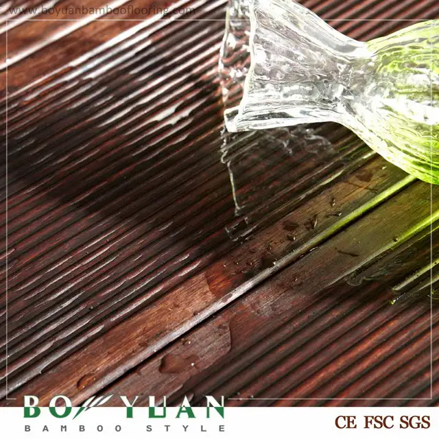 BY waterproof long board outdoor bamboo decking for commercial building