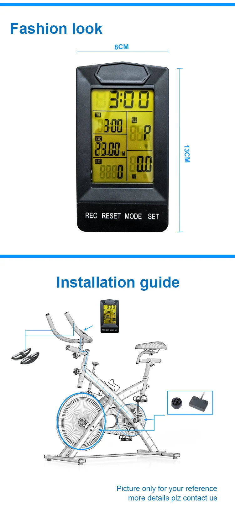 spin bike output monitor