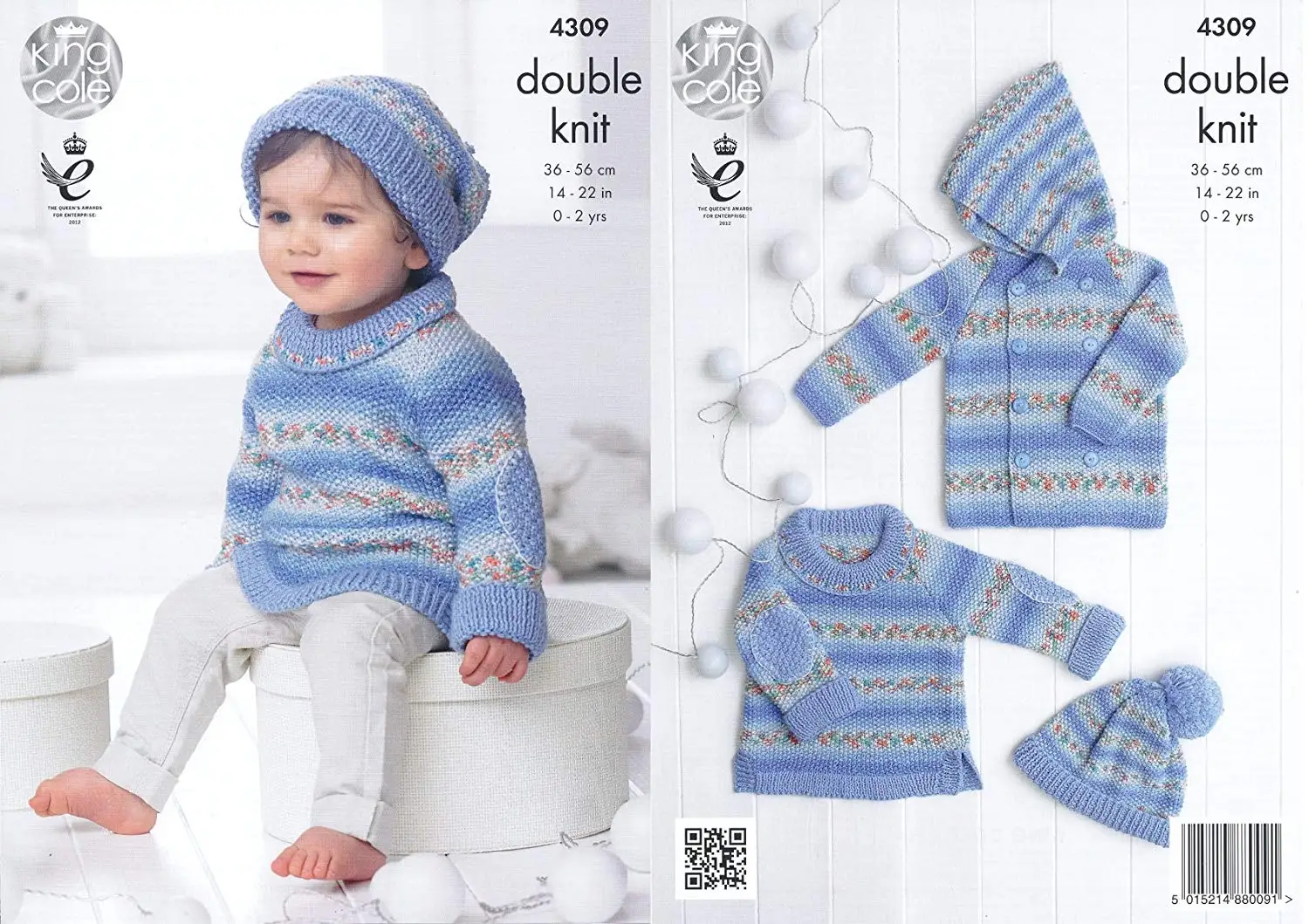 King Cole Double Knitting Pattern Cardigan /& Sweater Selection Melody DK 3842