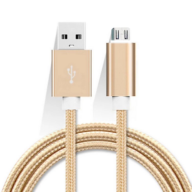 

High Quality 3ft 6ft 10ft 2A Micro USB Charging Cables Nylon Braided,USB Cable For Samsung Smart Phones, Rose gold/black/gold/blue/white;ect.