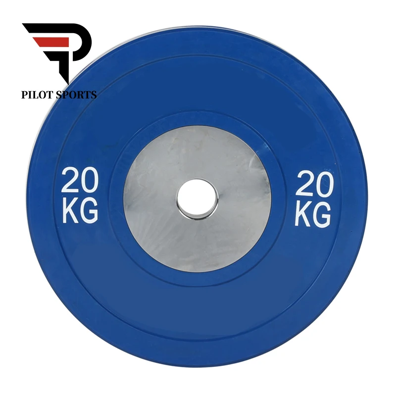 Pilot Sports Gym Weight Competition Bumper Plates Weightlifting Rubber
