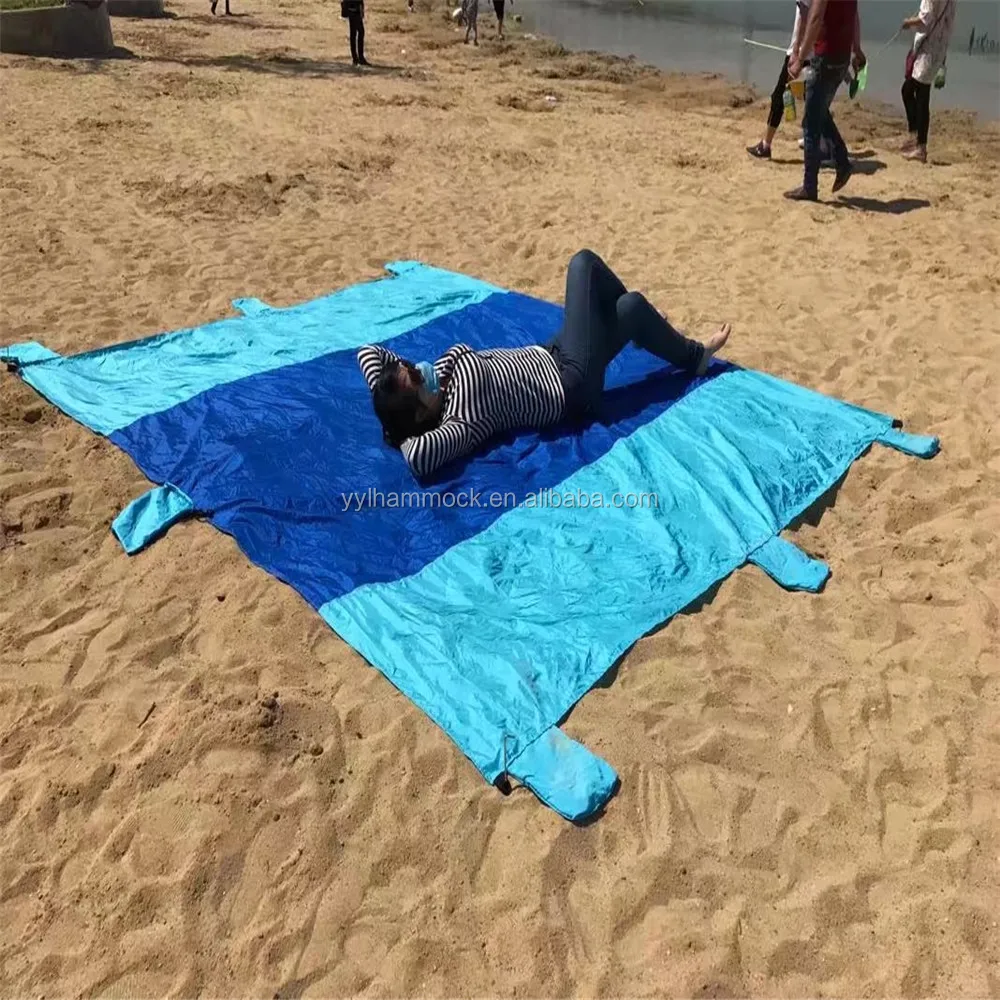 

Portable Sand free Pocket blanket waterproof beach blanket