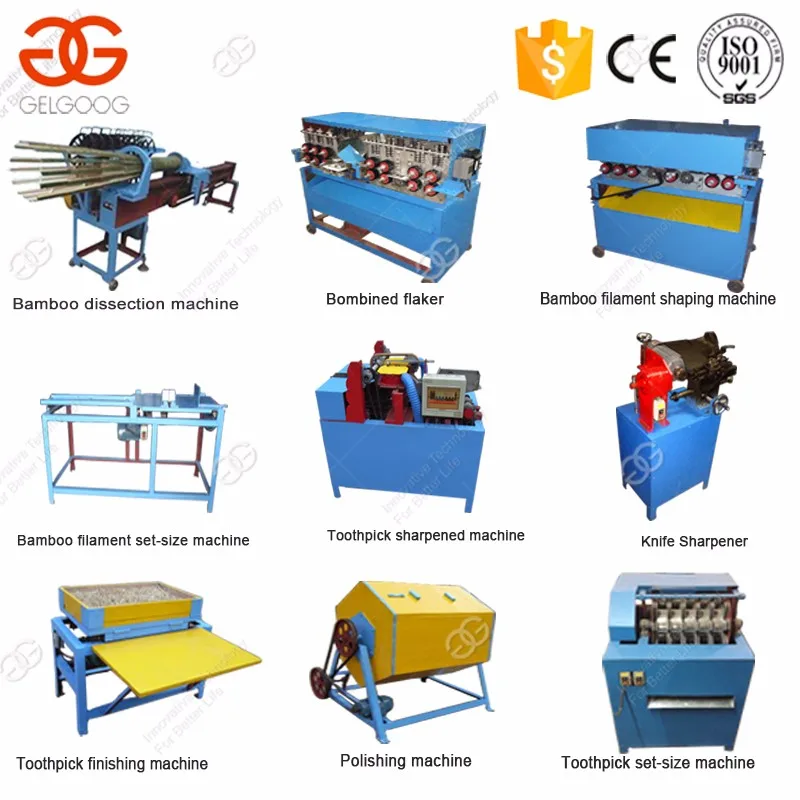 China Factory Price Toothpick Factory Bamboo Chopstick Making Machine