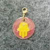 Jewish Symbol Hamsa Hand Evil Eye Metal Zipper Puller Charms