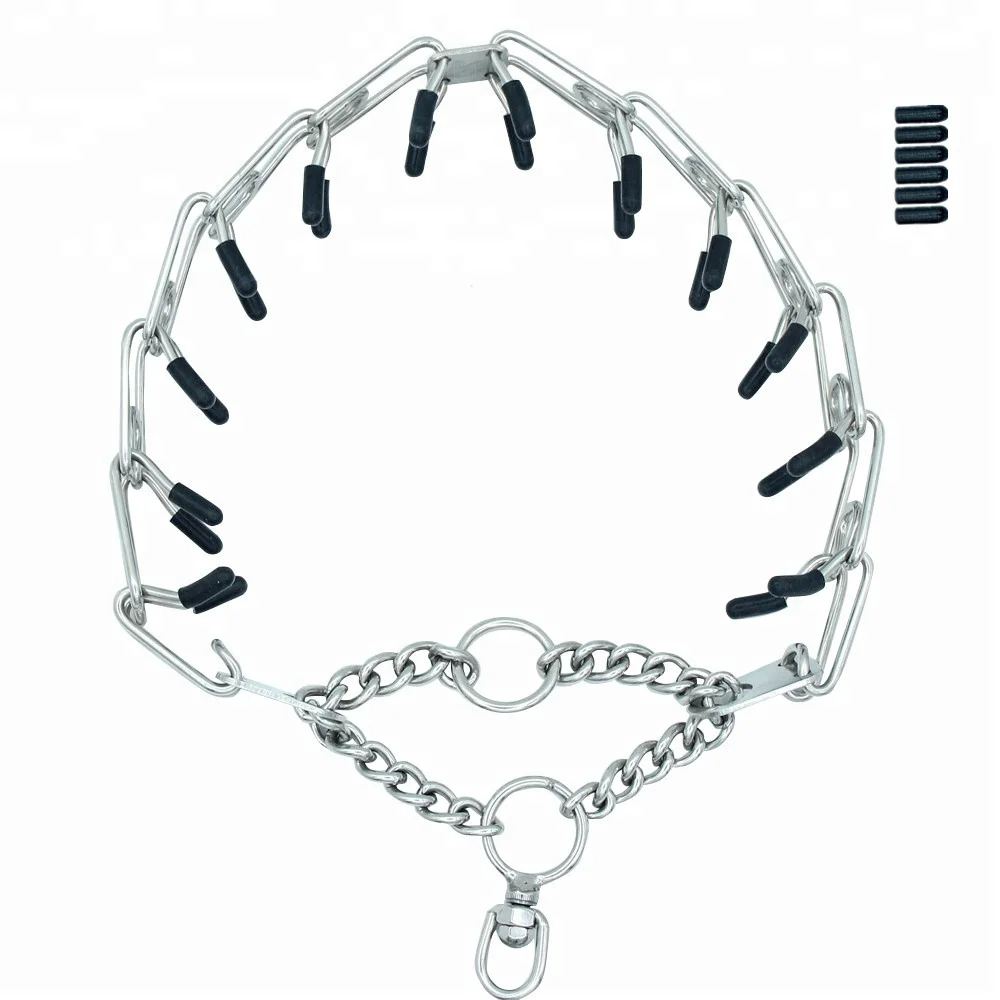 

Adjustable Pinch Collar Dog Training Metal Chain Dog Collar, Silvery