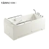 Factory sales Modern design 1600 mm Rectangular air jets massage faucet acrylic bathtubs whirlpools freestanding bath