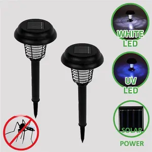 2018 UV LED Solar Powered Outdoor Insect Killer Bug Zapper For Garden Solar Mosquito Killer Lamp
