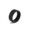 black plated stainless steel mesh chains ring band