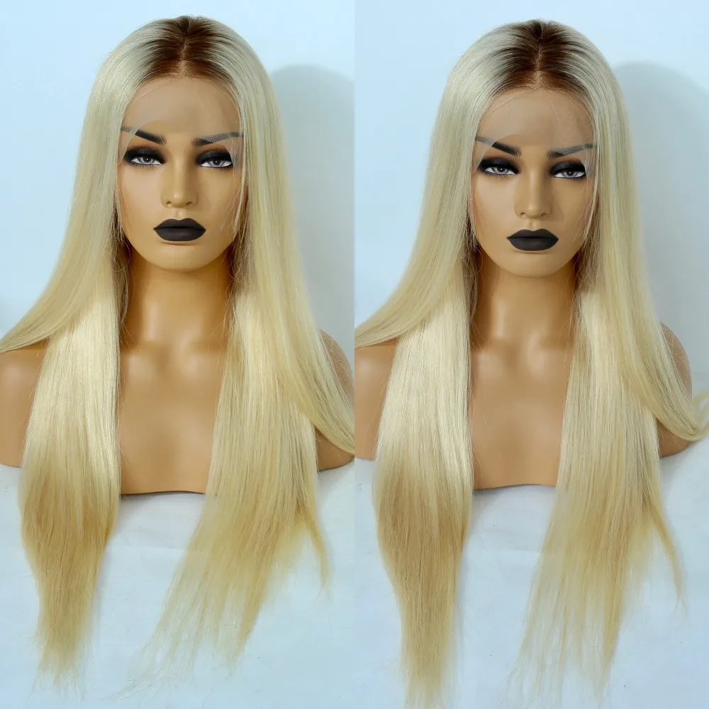 

Wholesale Russian Virgin Human Hair Blonde Full Lace Wig 1b/613 Blonde Young Girl Hair Full Lace Wig