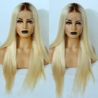 

Wholesale Russian Virgin Human Hair Blonde Full Lace Wig 1b/613 Blonde Young Girl Hair Full Lace Wig