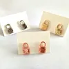 LRM007 Huilin Micro-batch small locking ear studs laser marking personalized ear studs for gift