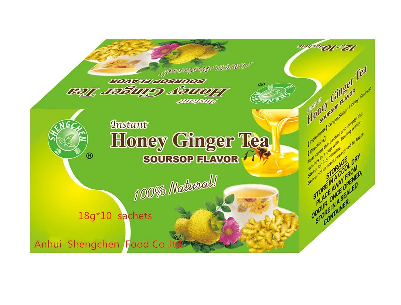 Instant Honey Ginger With Soursop Flavor 18g20sachetsboxes Instant Soursop Ginger Tea 18g 3789