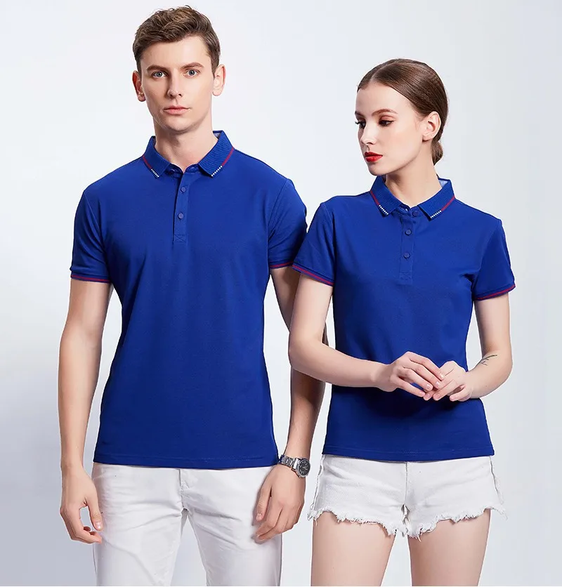 

Wholesale Custom Logo Design Cotton Ice Ion Fibre Unisex Commercial Polo T-shirt, Accept custom made color