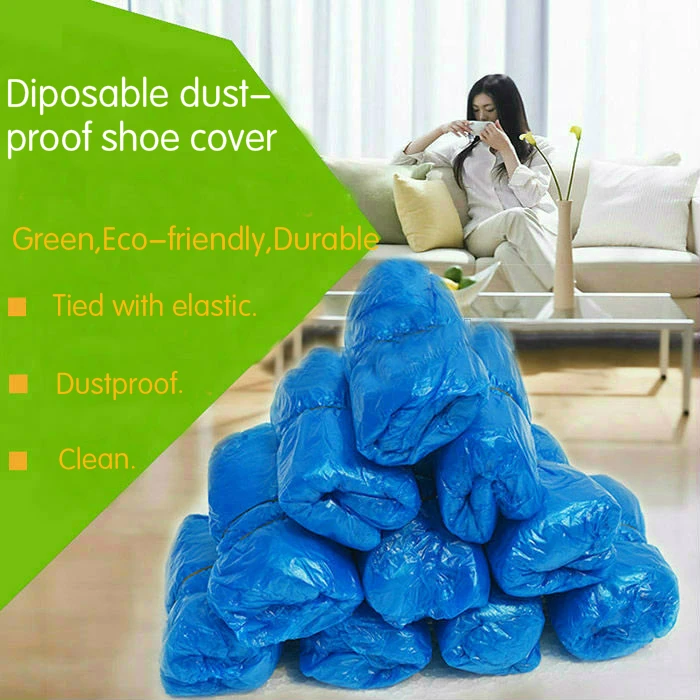 
Cheap Disposable Waterproof Plastic PE Shoes Cover with Elastic 