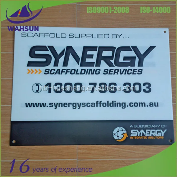 
pp corrugated plastic sign 