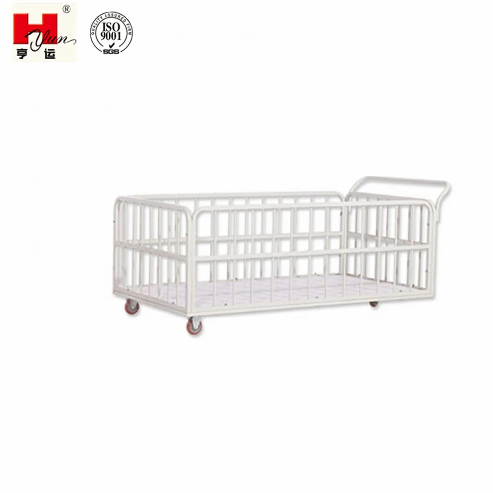 
Custom Made One-side Accessible Textile Storage Trolley with Wheels in Garment Trolley 