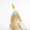 High quality gold stamp bronzed 100% polyester luxury beaded swiss lace fabric