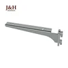 Chrome Metal Hanging Bracket for Wood / Glass Shelf Support Bracket Fit 2" Double Strut Channel