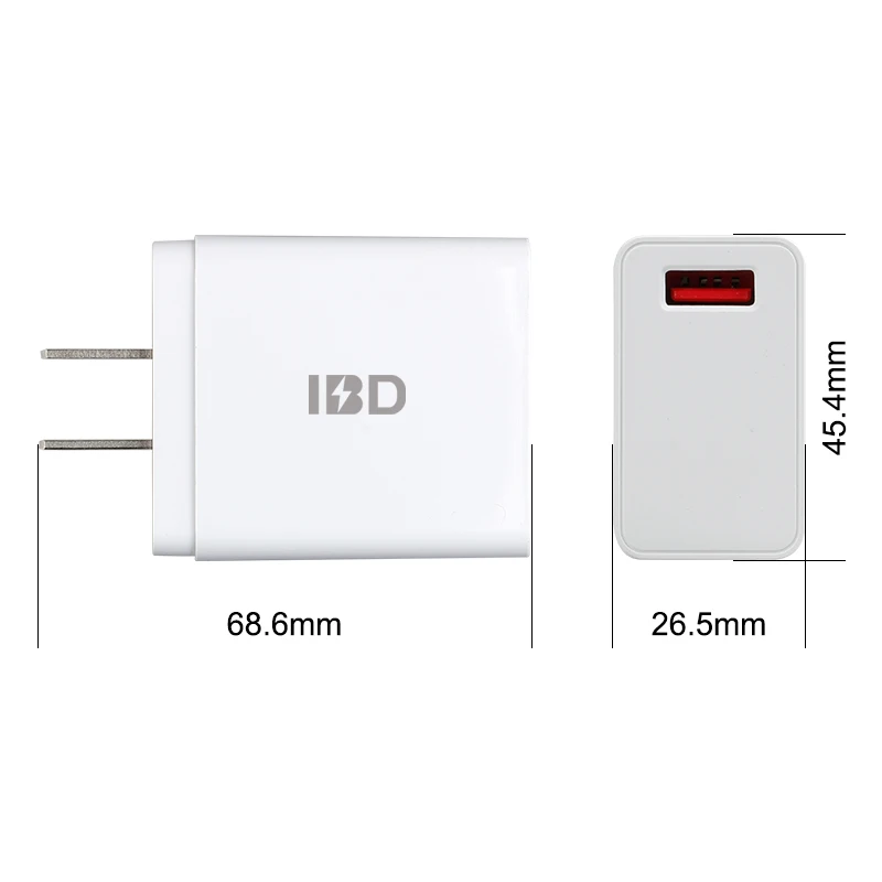 

Oem US EU Plug Adaptive Fast Charging Travel Universal Wall Charger For Android Mobile Phone