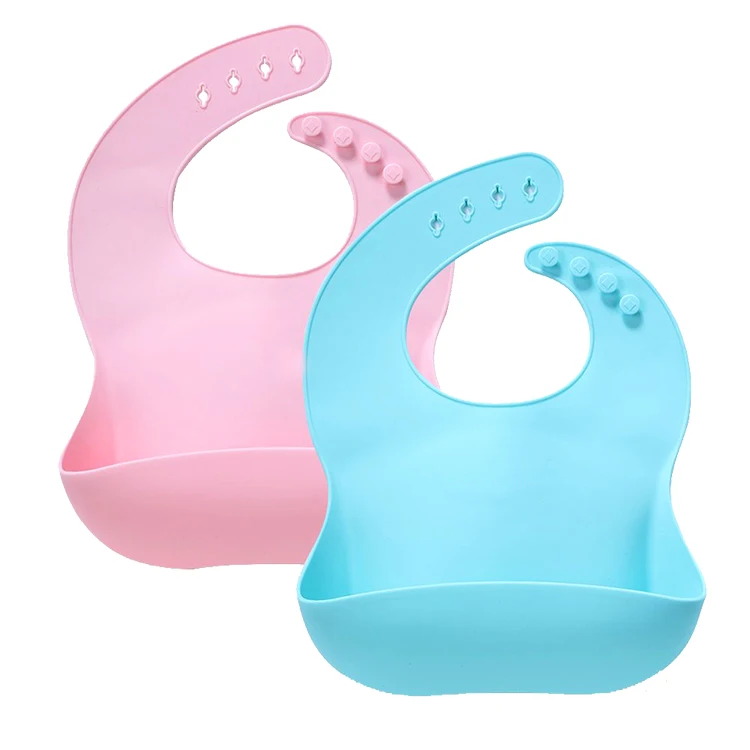 

BPA Free Waterproof Easily Wipes Clean Silicone Baby Bibs, Pantone color