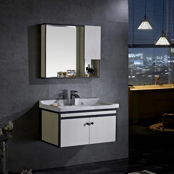 New Modern Design Bathroom Vanities With Tops Wash Basin Mirror