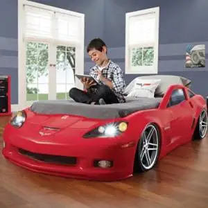 Buy Step 2 Blue Corvette Toddler Or Twin Bed With Lights With Mattres In Cheap Price On Alibaba Com