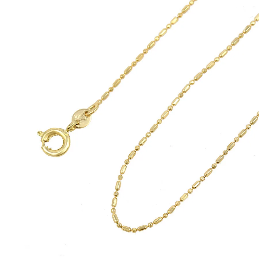 

42992 Xuping Women Necklace, 14k gold ellipse round chain necklace