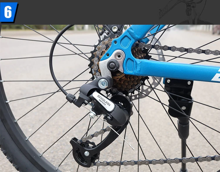 24 Inch Dual Disc Brakes Aluminum Mountain Bike 21 Speed Student