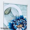 Chain printed roller blinds blue flower digital blinds luxury roller shutter