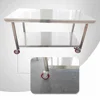 China factory hotel restaurant commercial kitchenware patent board anti-corrosion Stainless Steel Work Table with Swivel Wheels