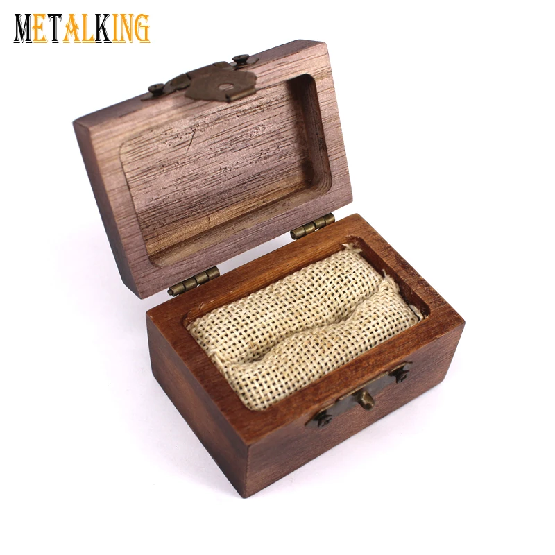 

Koa Wood Ring Boxes Custom Logo Wooden Ring Boxes, Solid wood color