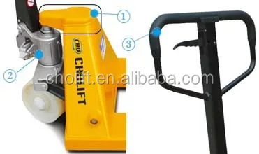 
Ningbo cholift factory Fork Width 550mm Pallet Transpallet 