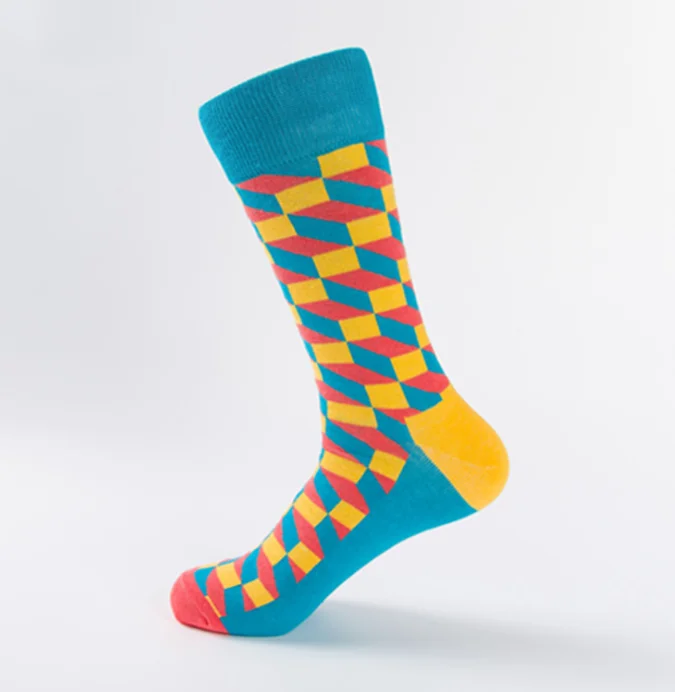 

2018 new design sock manufacturers direct custom high quality men dress funny cozy socks