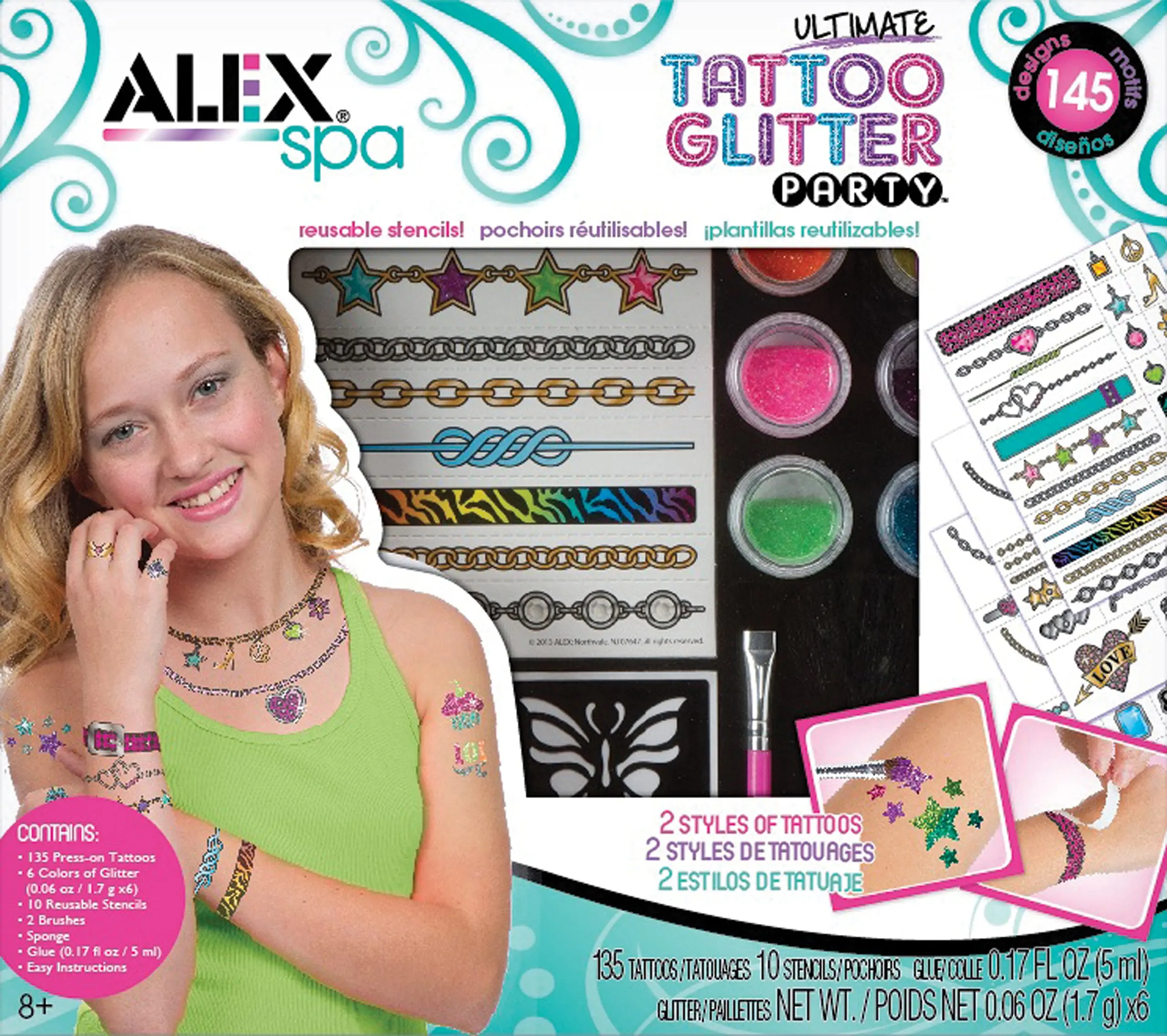 alex toys sparkle tattoo parlor cool glam