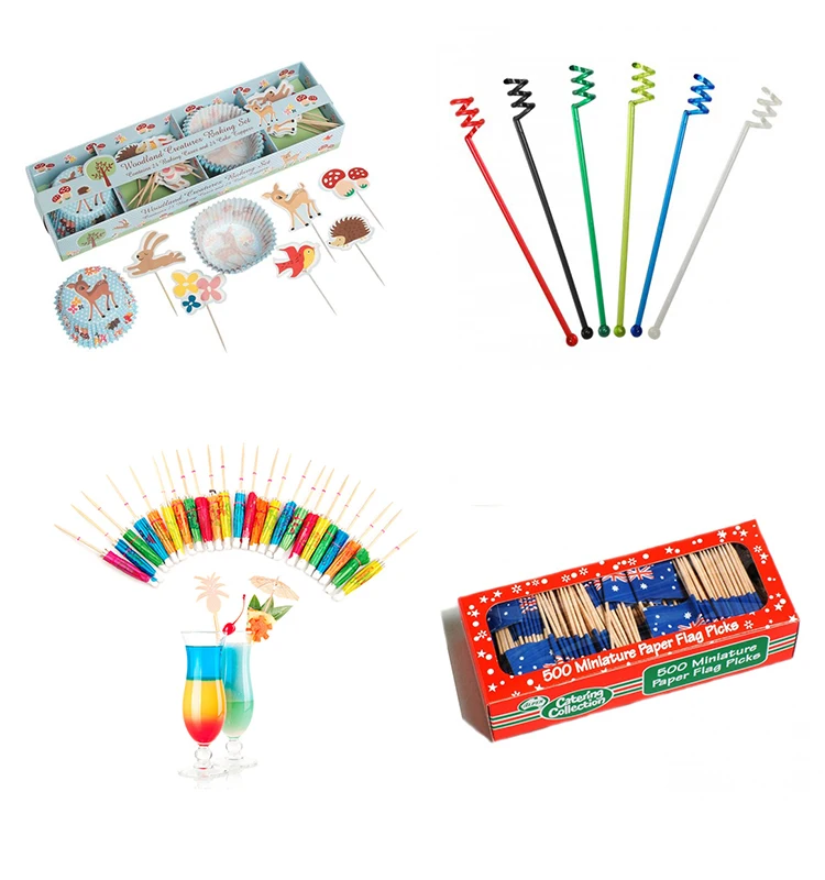 party striped straws