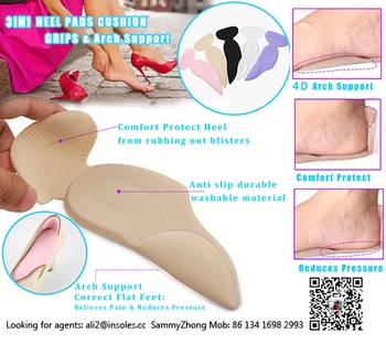 Cushion Grips Heel Pads Inserts Grips & Arch Support,Shoes heel pads inserts grips Shoes Boots High Heels inserts for
