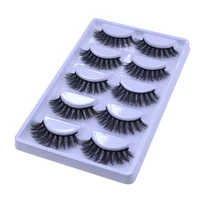 

5 Pairs Cross Natural Long Luxurious 3D False Eye lashes Eyelashes Extension