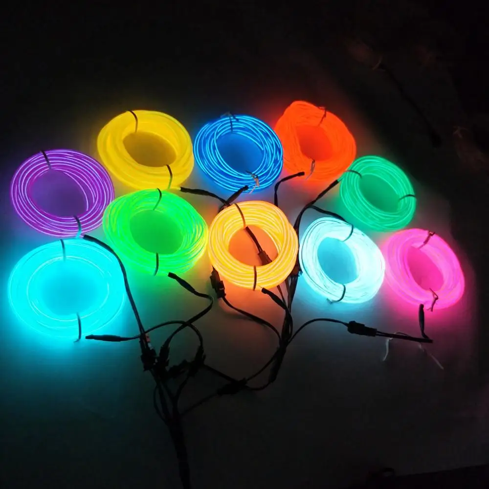 2019 Top Quality Flexible Flashing Wire Lighting Rgb Neon El Wire Buy