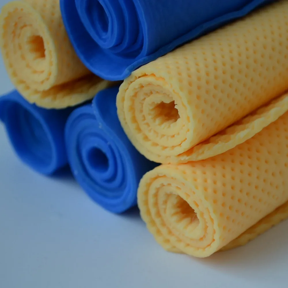 
New product 3D texture softextile absorbent car cleaning washing chammy cloth PVA synthetic chamois towel 