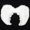 New arrival large feather colorful angle wing for crazy party
