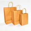 Factory wholesale cheap price 120gsm brown paper bag,customized thick kraft paper bag