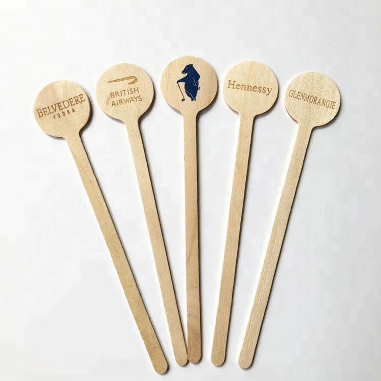 

Custom wooden cocktail stirrer wooden drink stirrers cocktail drink swizzle stick wooden wedding drink stirrers, Natural