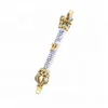 Gold Plated Crown Mezuzah Case with Scroll Jewish Door Mezuza