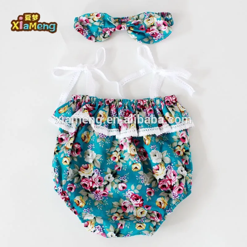 

new 2019 100% Linen Floral Lace Baby Romper, Picture
