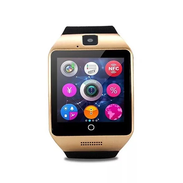 

Wholesale Q18 Smart Watch with Camera Blue tooth Wristwatch SIM Card Support Multi Language for Android IPhones